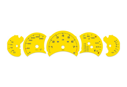 Porsche Carrera 911 996.1 Yellow - Speedometer Dials Gauges