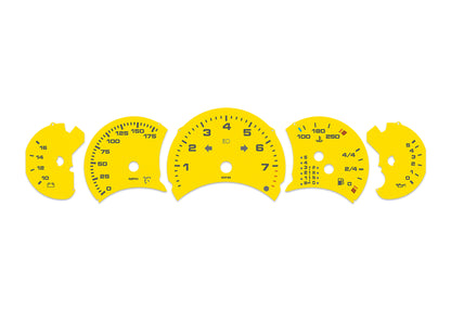 Porsche Carrera 911 996.1 Yellow - Speedometer Dials Gauges