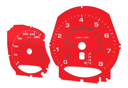 Porsche Macan Red - Speedometer Dials Gauges