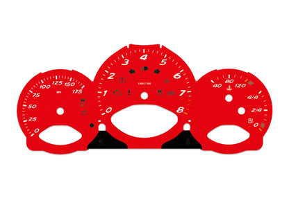 Porsche Boxster 987.1 Red - Speedometer Dials Gauges