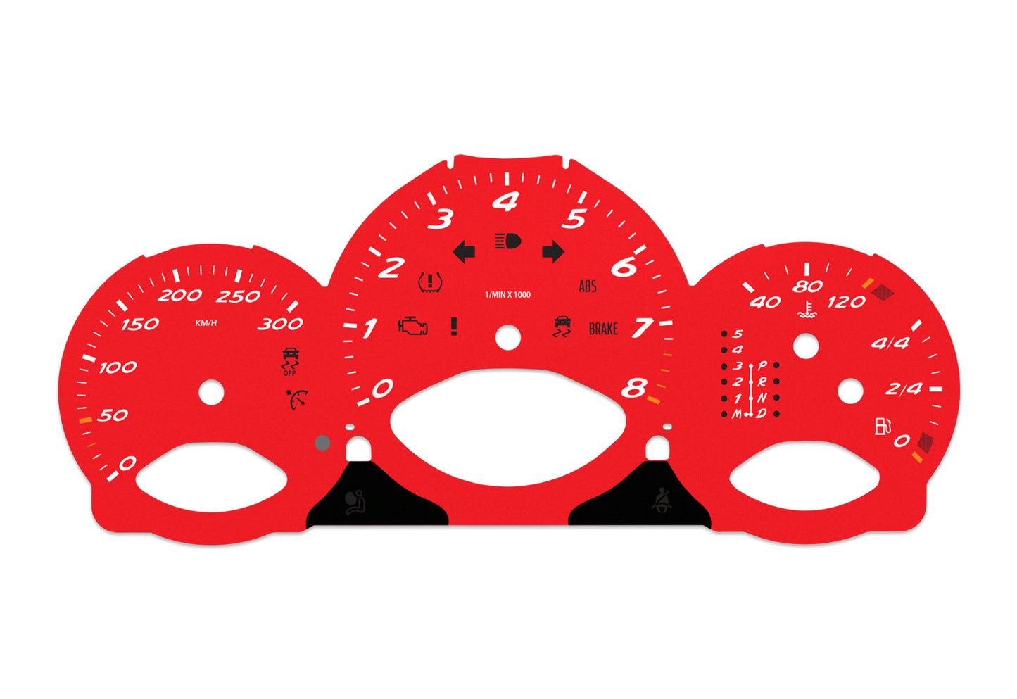 Porsche Boxster 987.1 Red - Speedometer Dials Gauges