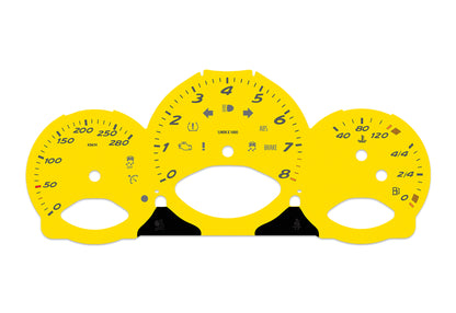Porsche Boxster 987.2 Yellow - Speedometer Dials Gauges