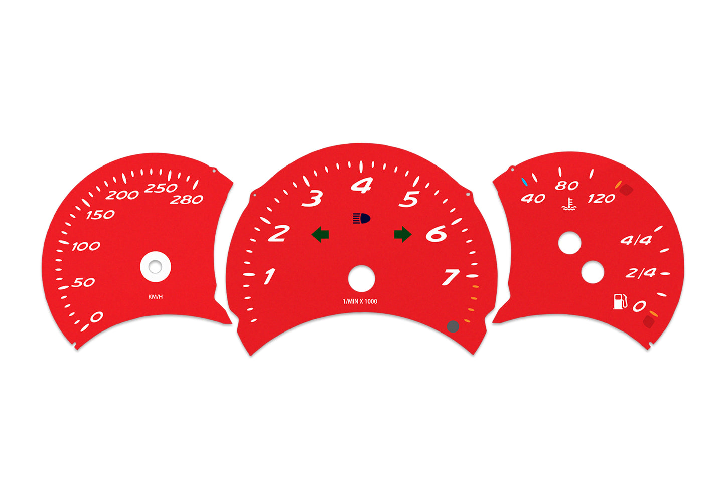 Porsche Boxster 986.1 Red - Speedometer Dials Gauges