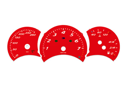 Porsche Boxster 986.1 Red - Speedometer Dials Gauges