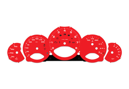 Porsche Carrera 911 997.2 Red - Speedometer Dials Gauges