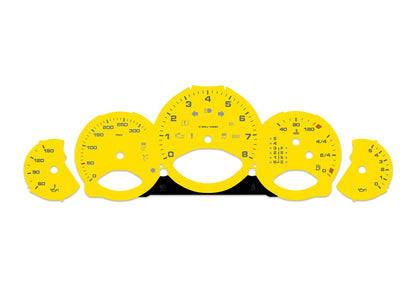 Porsche Carrera 911 997.1 Yellow - Speedometer Dials Gauges