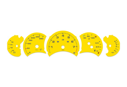 Porsche Carrera 911 996.1 Yellow - Speedometer Dials Gauges