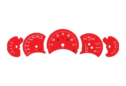Porsche Carrera 911 996.1 Red - Speedometer Dials Gauges