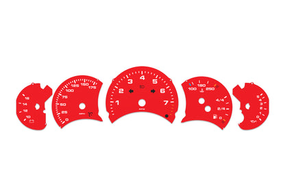 Porsche Carrera 911 996.1 Red - Speedometer Dials Gauges