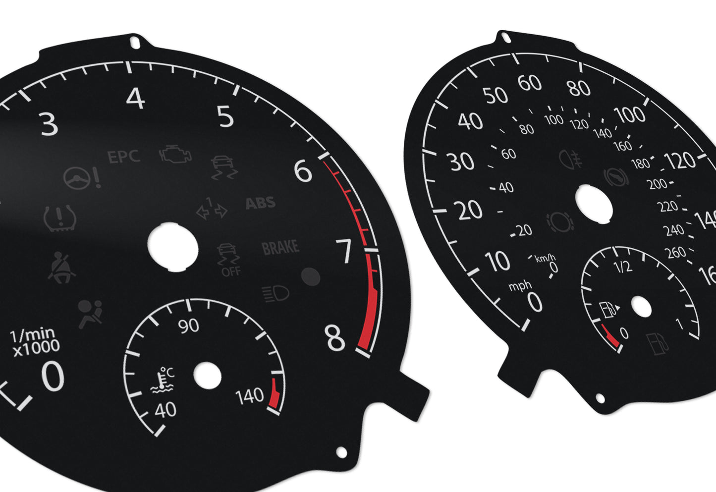 Volkswagen Golf VII 2D - Speedometer Dials Gauges