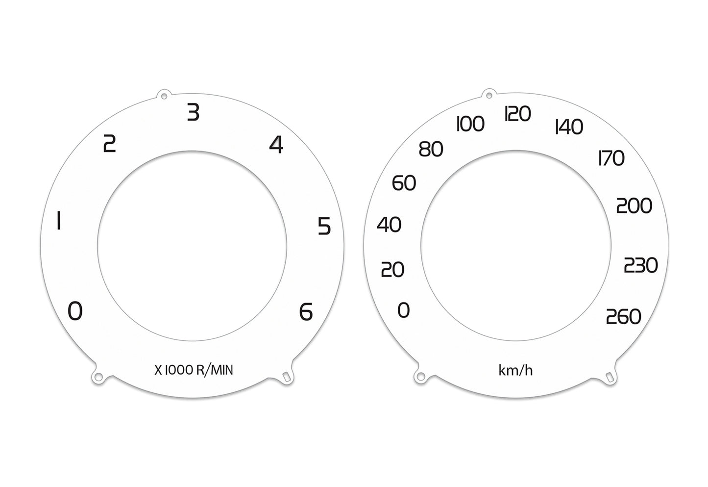 For Volvo XC60 White Diesel  - Speedometer KM/H Gauges