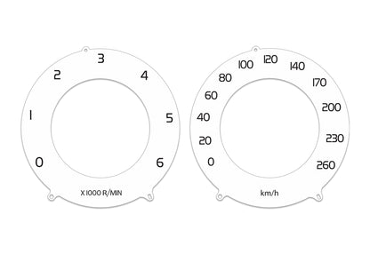 For Volvo XC60 White Diesel  - Speedometer KM/H Gauges