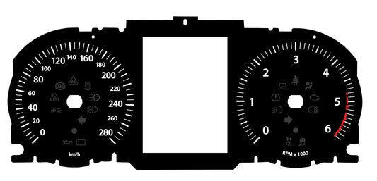 Range Rover Sport  - Speedometer dials MPH to KM/H Gauges